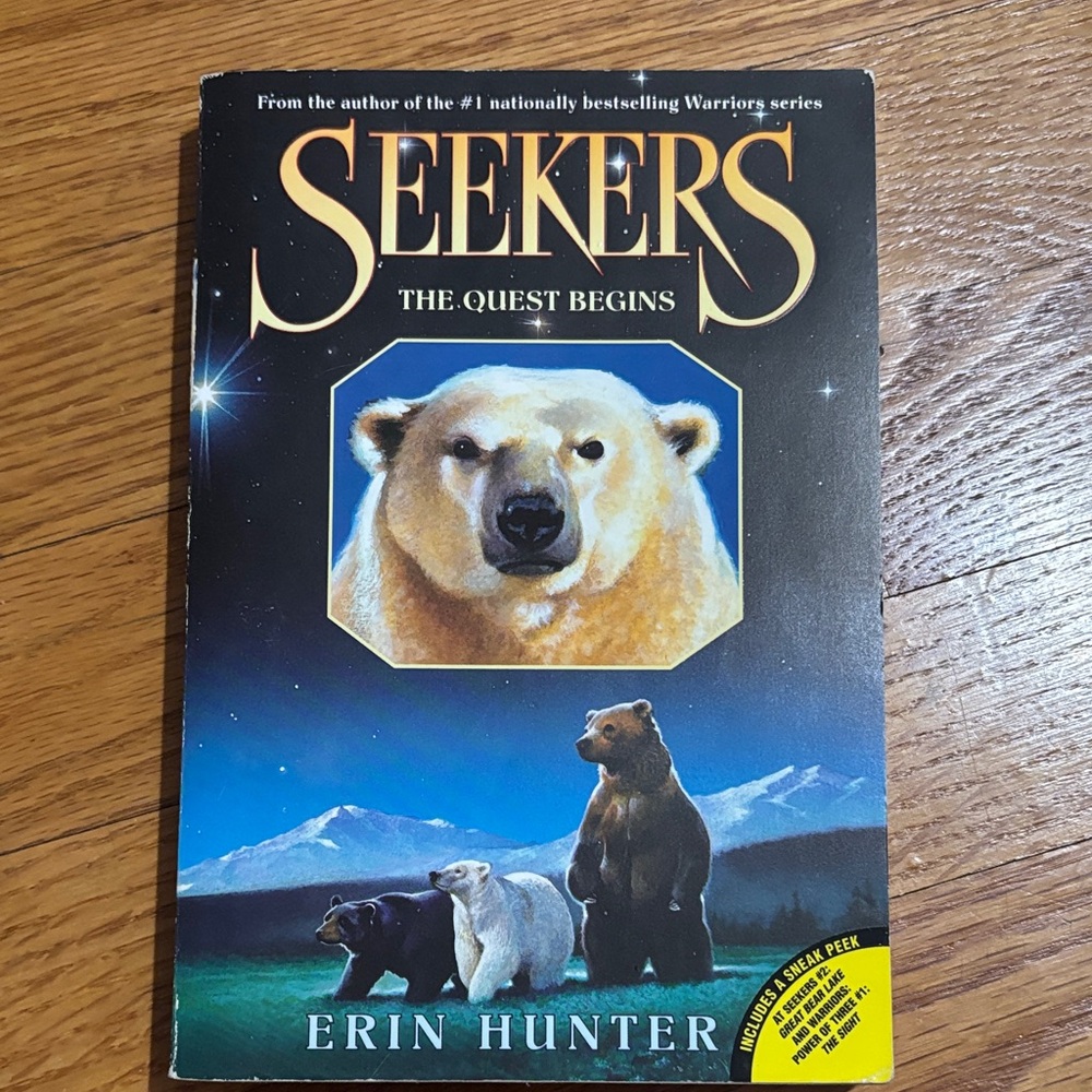 Seekers: The Quest Begins by Hunter - soft cover book .